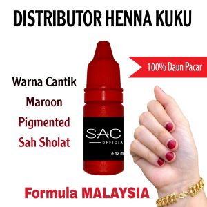 Henna Kuku Maroon SACNAIL MUSTNAIL