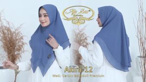 BISA COD Hijab Instan Bergo Kepala Pet Antem Kode AKIRA Bahan Ceruty Babydoll By Ory AjeZas Collect