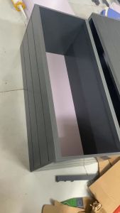 (Đủ kích thước hỗ trợ sơn màu) Chậu gỗ 70*30*30cm trồng cây ngoài trời composite có rào trang trí