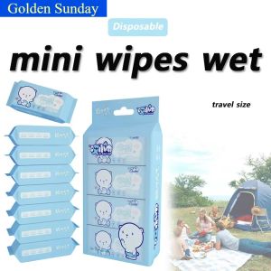 Disposable Mini Hand Wipes/Portable Travel Size Special Extraction Hand and Mouth Cleaning Wipes Fo Home School Supplies