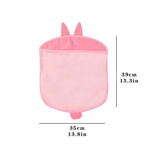 New Baby Bathroom Mesh Bag Sucker Design For Bath Toys Kids Basket Cartoon Animal Shapes Cloth Sand Toys Storage Net Bag
