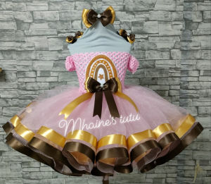 boho inpired tutu dress