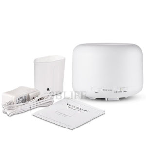 500ML 7 Led Light Ultrasonic Air Humidifier USB Aromatherapy Purifier With Remote And 1Pcs Essential Oil Diffuser Mist for Home Office Room