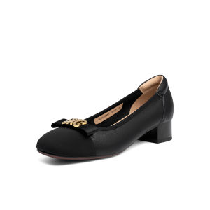 Reddragonfly | Stylish Mature Leather Flats Peep Toe