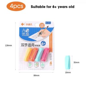 2pcs Soft Pencil Grips For Kids HandwritingPencil Gripper Childrens Posture Correction Training For Toddlers 3-6 Year To Write