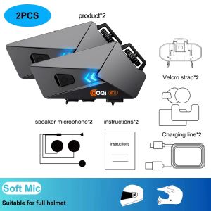 kebidumei | K21 1/2x Motorcycle Helmet Headset Wireless Hands-free Call Headphone with FM Radio Music Player Speaker Motorcycle Accessories