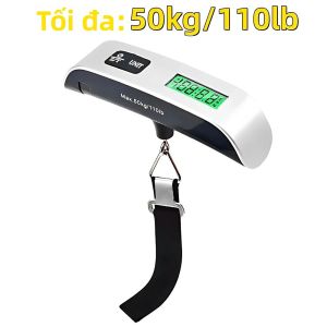 1 Máy Tính Cân Điện Tử Di Động Mini 50Kg Hành Lý Cầm Tay Cân Dễ Dàng Sử Dụng Cân Nhà Bếp Cho Du Lịch