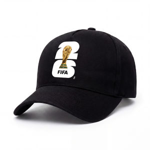 Official FIFA 2026 World Cup Licensed Flat Baseball Cap Breathable Adjustable Baseball Hat for Football Fans