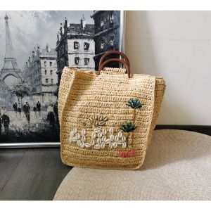 DaVee | Handmade woven straw bag Tote bag top-handle bag shell bag shopping bag beach bag