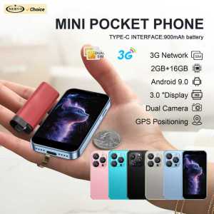 SERVO | SERVO 16SE MINI Small Size Smartphone 3.0 Display Android 9.0 WhatsAPP WiFi 2GB+16GB Face Unlock 3G WCDMA Cellular Smart Phone