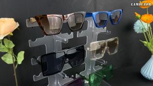 Transparan Rak Kacamata Aesthetic Isi 10 Display Kacamata Pajangan / Pajangan Display Kacamata Plastik