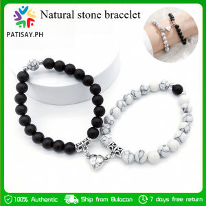 2pcs/set Bracelet Couple Retro Magnetic Love Bracelet Couple Jewelry Valentines Day Christmas Gift