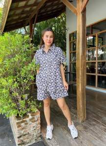 ชุดเซต เสื้อเชิ้ตแขนสั้น ขาสั้น