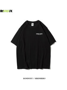 Áo Thun Cotton Phong Cách Mỹ Cổ Tròn Tay Ngắn Rộng Rãi Cho Cặp Đôi Mùa Hè Chất Lượng Cao Cấp in Chữ Hip Hop