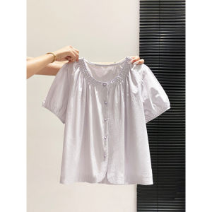 La Chapelle | Summer Loose Lightweight White Blouse