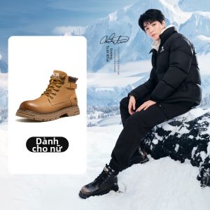 CAMEL | Giày Boots Martin Cao Cổ Da Thật Cho Nam Và Nữ