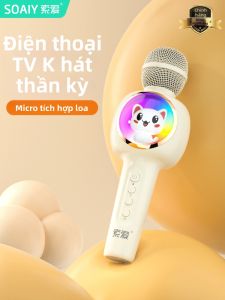 soaiy | Bluetooth Karaoke Microphone for Kids and Family Use
