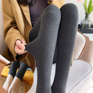 Quần Lót Cotton Dày Có Lót Lông Cừu Ôm Vừa Vặn Không Đường May Cho Nữ Mùa Đông Ấm Áp Quần Dài Thường Ngày