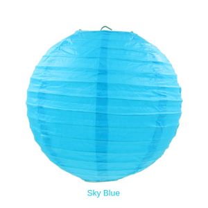 1Pc (6-inch) Round Chinese Paper Lantern DIY Hand Drawn Chinese Paper Lantern Ball Wedding Christmas Easter Party Decoration
