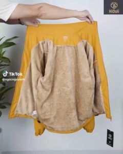 Áo Gió Nam Lót Lông Cừu In Chữ Ngực Siêu Ấm Siêu Đẹp Có Tráng Bạc Chống Nước