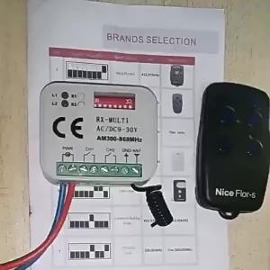 Kebidumei | 280-915MHz Tuya WiFi Garage Door Receiver 2CH Gate Universal Switch Multi Frequency AC DC 9-30V Switch Module Relay Door Opener