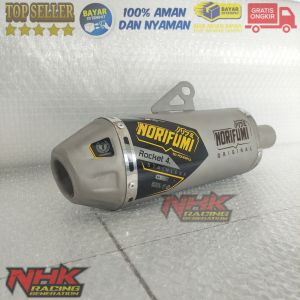 silincer atau tabung knalpot norifumi rocket 4 inlet 38mm klx dtracker crf wr155