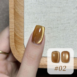 10ml 1-12pcs Full Moon Autumn Nails Brown Nails Black Nails Maillard French tip Nails Amber Gold Light Strobe Glass Bead Cat Eye