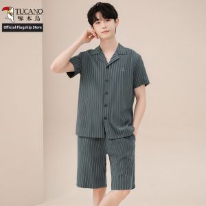 TUCANO | Soft Breathable Mens Sleepwear Short Sleeve Shorts Set