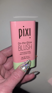 ✨12.12 SALE⚡Pixi On-the-Glow Blush Fleur 19g Pixi Hydrating Tinted Moisture Blush Stick with Ginseng Aloe Vera & Fruit Extracts For Cheeks Lips