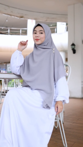 Khimar Segiempat Voal 145 x 145 Lasser Cutting