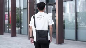 Mens Business Handbag File Bag Single Shoulder Bag for Men Crossbody Bag Stylish Leather Work Bag for Male Users