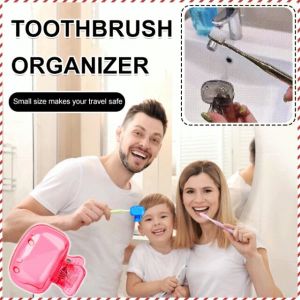 Toothbrush Holder Durability Portable Plastic Toothbrush Organizer Clip Applicable Scenes Neat and Tidy
