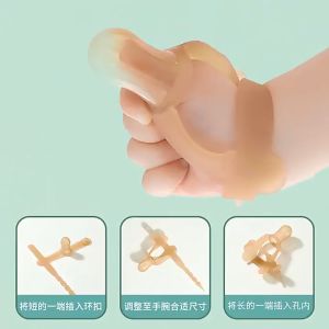 Baby Thumb Teether Anti-Eating Silicone Finger Sleeve Newborn Soothing Teething Anti-shedding