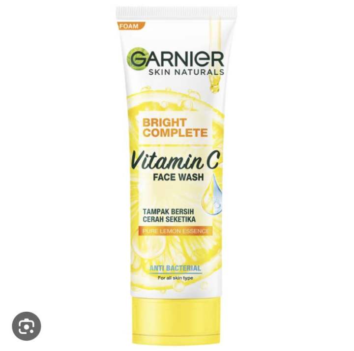 Garnier facial foam vitamin c kuning 100ml Lazada Indonesia