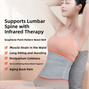 Graphene Artemisia Armort Belt Elastic Breathable Warm Abdomen Heating Waist Belt for Lumbar Support And Muscle Pain Relief