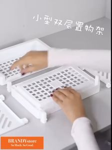 Desktop Tempat Organiser Susun Double Rack