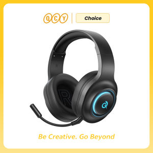 QCY Heroad V200 BH25H4GMA Gaming Over Ear Headphones Bluetooth 6.0 Wireless Earphones 50mm Driver 7.1 Surround Sound RGB Headset