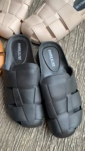 Sandal Jelly Wanita Terbaru/ Sepatu Sendal Slip-on Karet Cewek Kekinian/ Alina B01-S1 Jelly Import