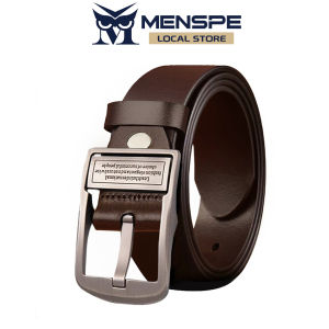 MENSPE Fashion Men Belt True Leather Belt Business Leisure Belt Fashion Belt Length Adjustable Belt Simple Casual Needle Buckle Wear-resistance Simple Nice Waistband