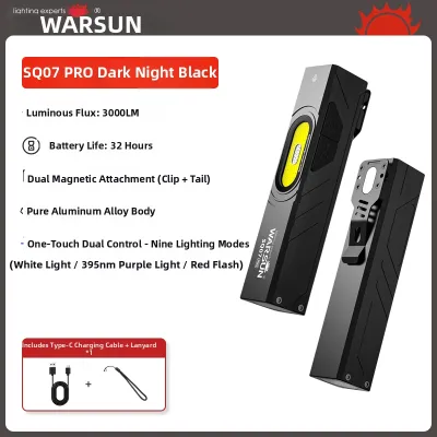 WARSUN | Multi-functional Bright Magnetic Work Flashlight