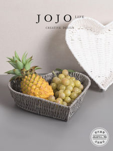 Giỏ Đựng Đồ Đan Bằng Rơm JOJOS L. PD. Giỏ Đựng Đồ Gia Dụng Cho Bàn Trà Đồ Dùng Lưu Trữ Gia Đình Đồ Dùng Du Lịch