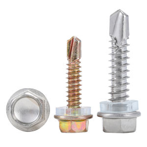 BAIRUITE | Stainless Steel Hex Head Zinc-Coated Self-Tapping Screw M4.2 M6.3