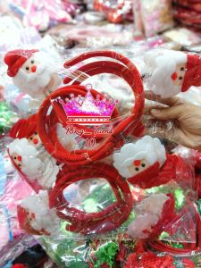 Paket Usaha Bando Natal Lusinan 12 PCS Bando Merry Christmas Grosiran