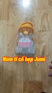 Combo hộp 36 cái núm vú Jumi núm ti sử dụng cho bình sữa cổ hẹp Jumi Mirai Cacara núm vú siêu mềm chống đầy hơi