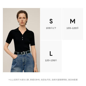 Miu Series Summer Lightweight Polo Knitted Short Sleeve Sweater Clean Fit Soft Fabric Folded Hem Regular Sleeve Length