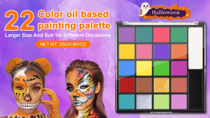 22 Colors Face Paint Body Painting for Childrens & Adult Fancy Dress Beauty Palette Oil and Brush Halloween Makeup