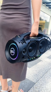 ลำโพงบลูทูธสเตอริโอ SODLK S11615 พร้อมซับบัฟเฟอร์ Bluetooth 5.3 ลำโพงเบสหนัก 2 ไมโครโฟน รองรับ TWS/AUX/USB/TF