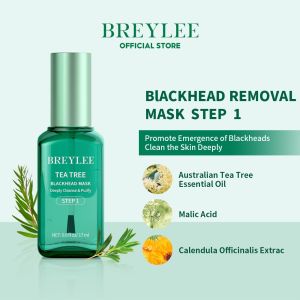 BREYLEE Blackhead Remove Nose Mask Acne Serum Blackhead Remover+100pcs Paper