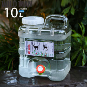 (Ready) 5L/10L/12L/15L Transparent Water Bucket Drink Water Outdoor Camping Storage Container