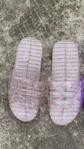 Dép Nhựa Dẻo Nữ dép đi trong nhàdép đi nhà tắmÁnh Kim Tuyến nhựa nguyên sinh mềm dẻo êm chân không ngấm nược Chất Lượng Cao mã ks88